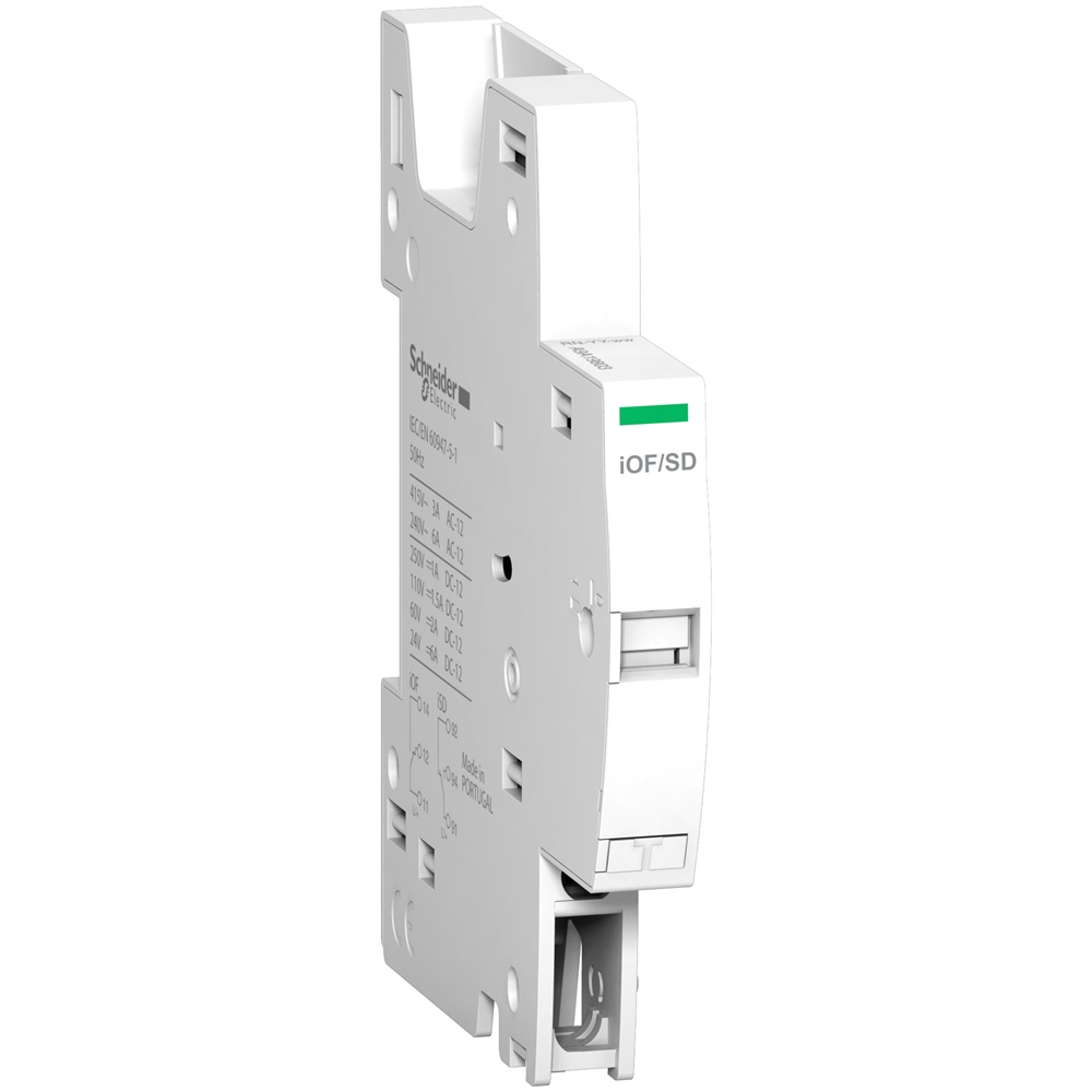 Ausiliario apertura chiusura segnalazione guasto iC60 RCBO Acti9 per impianti elettrici industriali
