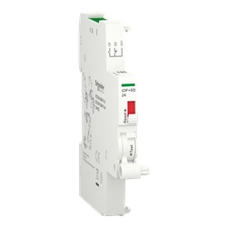 Contatto segnalazione aperto-chiuso 24Vcc doppia apertura/chiusura per terminali doppi Acti9 iOF+SD24