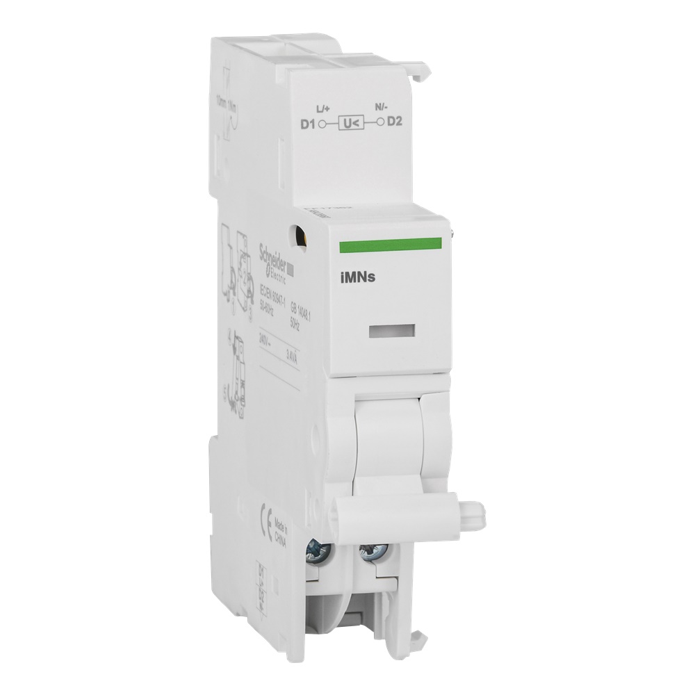 Sganciatore minima tensione 220-240V AC bobina istantanea per interruttori modulari Acti9 iC60 iID iSW-NA montaggio guida DIN