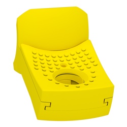 Blocchi lucchettabili gialli per interruttori Acti9 iC60 iID iDPN Vigi iSW-NA, set 10 pezzi, diametro lucchetto 3-6 mm, conformi IEC/EN 60947-2