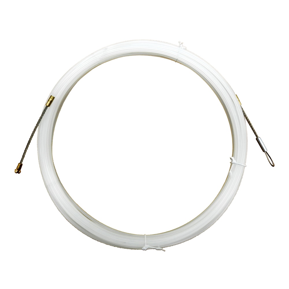 Sonda Perlon Ø4 mm 10 m con terminali acciaio inox e testa flessibile guidacurve per installazione cavi