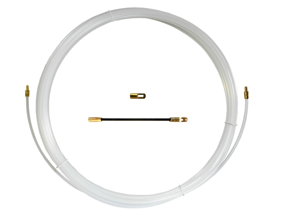 Sonda Perlon Ø4 mm 30 m teste intercambiabili guidacurve impianti elettrici