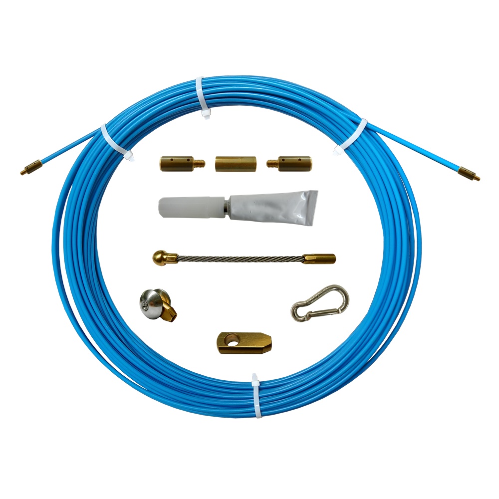 Sonda fibra vetro Ø6,7 mm 60 m terminali intercambiabili M5 installazioni elettriche precise rapide