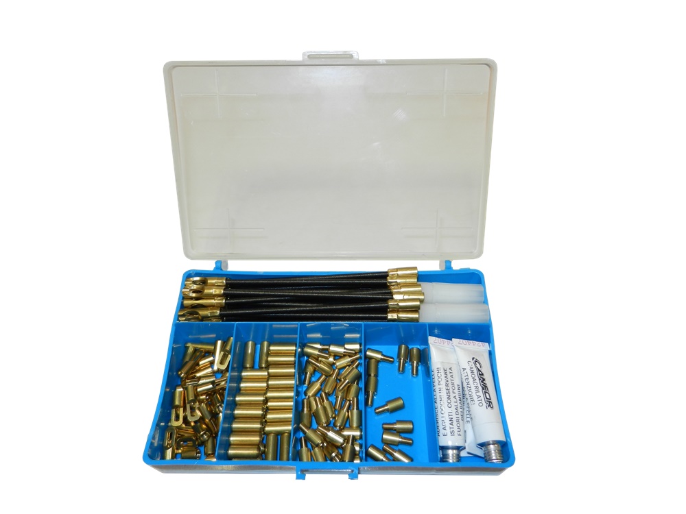 Contenitore accessori 6 scomparti kit tiracavi installazione elettrica professionale