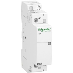 Contattore modulare Acti9 iCT 1NA 25A comando 230-240V AC per controllo motori piccoli e sistemi HVAC