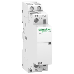 Contattore modulare iCT 2NC 25A comando 230-240V CA per illuminazione e motori piccoli