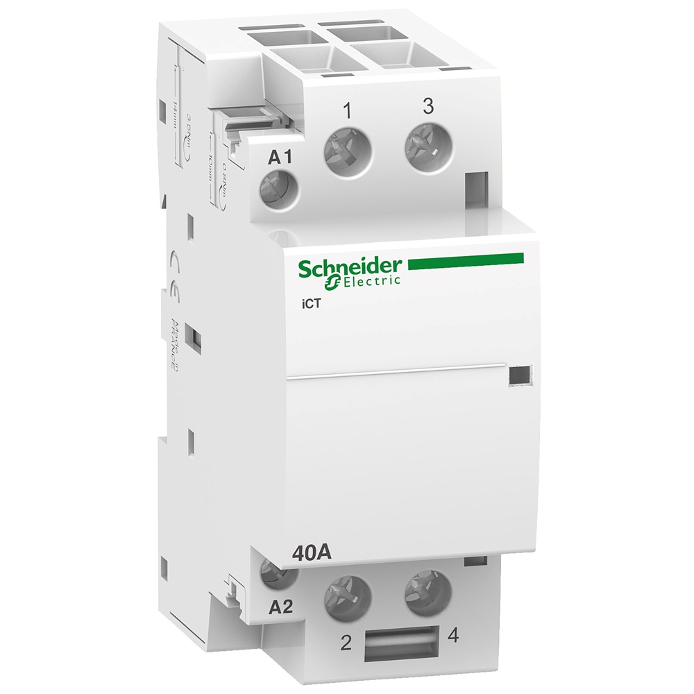 Contattore modulare iCT 2NA 40A comando 230-240Vca per controllo remoto HVAC e motori piccoli
