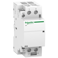Contattore modulare iCT 2NA 40A comando 230-240Vca per controllo carichi HVAC e motori piccoli