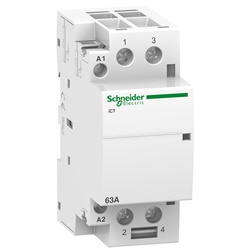 Contattore modulare iCT 2NA 63A comando 230-240Vca per controllo carichi HVAC e motori piccoli