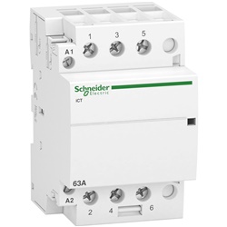 Contattore modulare iCT 3NA 63A comando 230-240Vca per controllo motori e sistemi HVAC