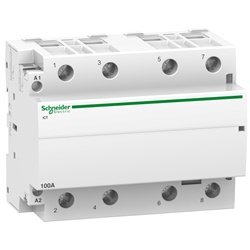 Contattore modulare iCT 4 poli 100A comando 230-240V AC per sistemi HVCA e circuiti alimentazione