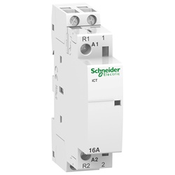 Contattore modulare iCT 1NA+1NC 16A comando 24Vca per controllo carichi HVAC e motori piccoli