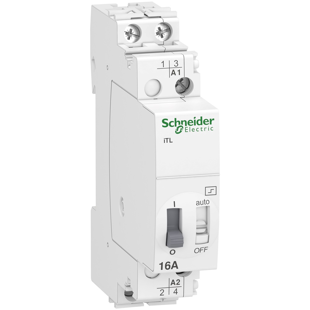 Relè passo-passo iTL 2NA 16A comando 230-240Vca/110Vcc modulare silenzioso per impianti elettrici