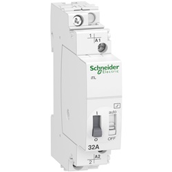 Relè passo-passo modulare 1NA 32A comando 230-240VCA/110VCC controllo illuminazione guida DIN