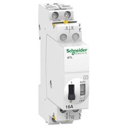 Estensione relè passo-passo 16A 1NA+1NA/1NC comando 230-240Vca/110Vcc controllo illuminazione su guida DIN