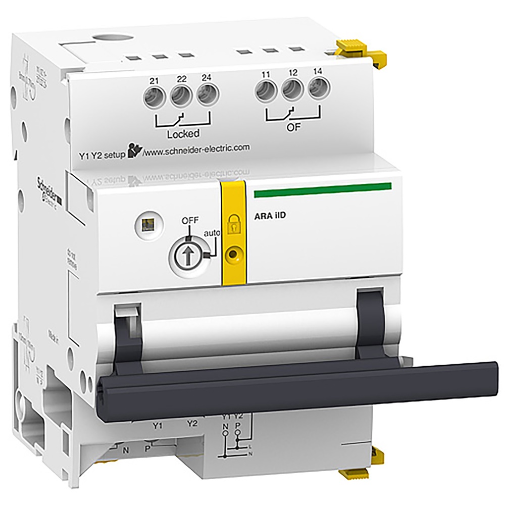 Ausiliario riarmo automatico Acti9 ARA 4P 230 V CA 1 programma per interruttori iID isolamento e ripristino automatico