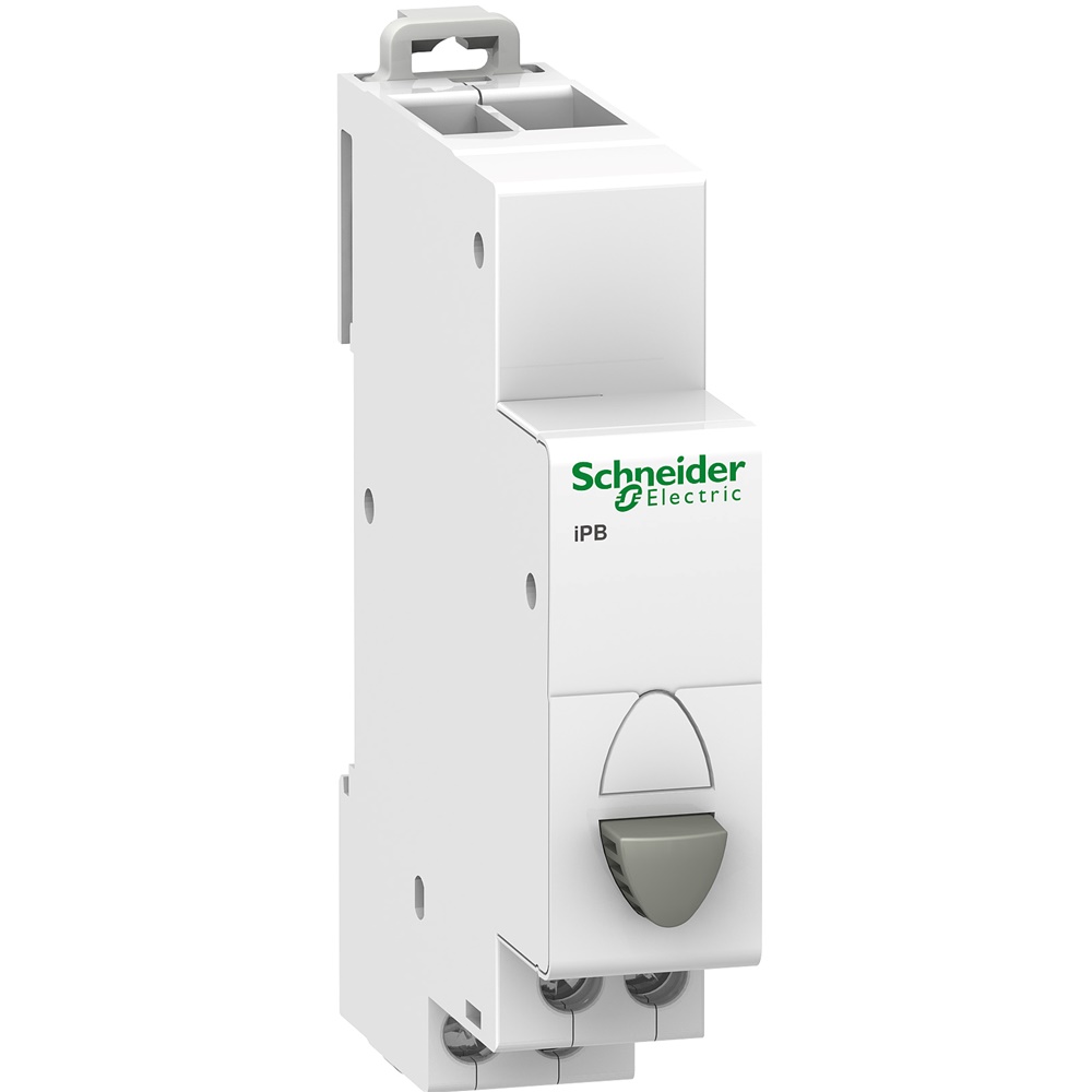 Pulsante modulare iPB 1NC 20A 250V grigio controllo circuiti elettrici