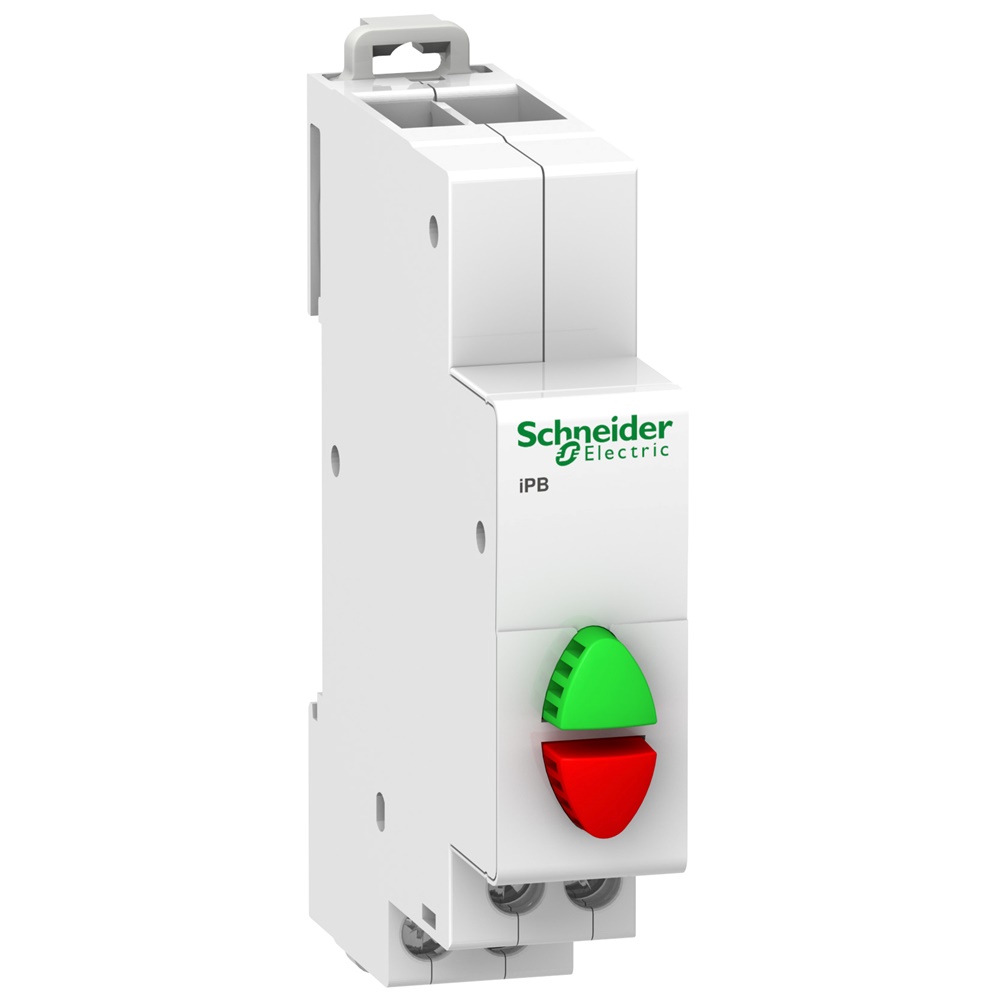 Pulsante modulare iPB 1NA+1NC 20A 250V CA doppio verde rosso controllo circuiti elettrici