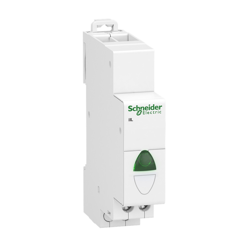 Spia presenza tensione monofase LED verde 110-230Vca Acti9 iIL per quadri elettrici