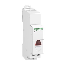Spia presenza tensione monofase rossa 12-48V AC/DC Acti9 iIL IP20 2 moduli