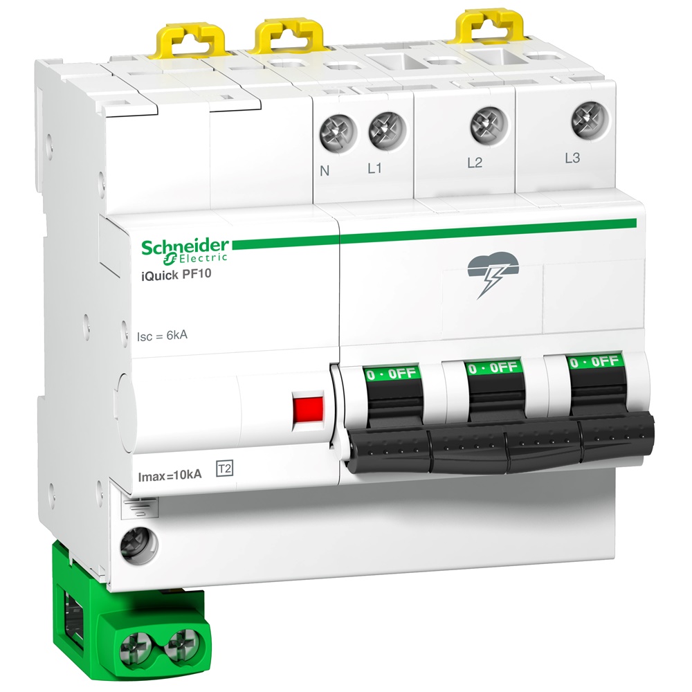 SPD Interruttore Integrato iQuick PF 3P+N 5kA Tipo 2 Protezione Sovratensioni Installazioni Elettriche