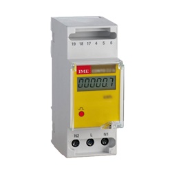 Contatore energia attiva monofase 5(36)A 230-240V 2 moduli DIN autoalimentato