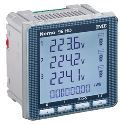 Multifunzione Nemo 96HD 96x96mm conteggio energia attiva e reattiva bassa tensione LCD retroilluminato