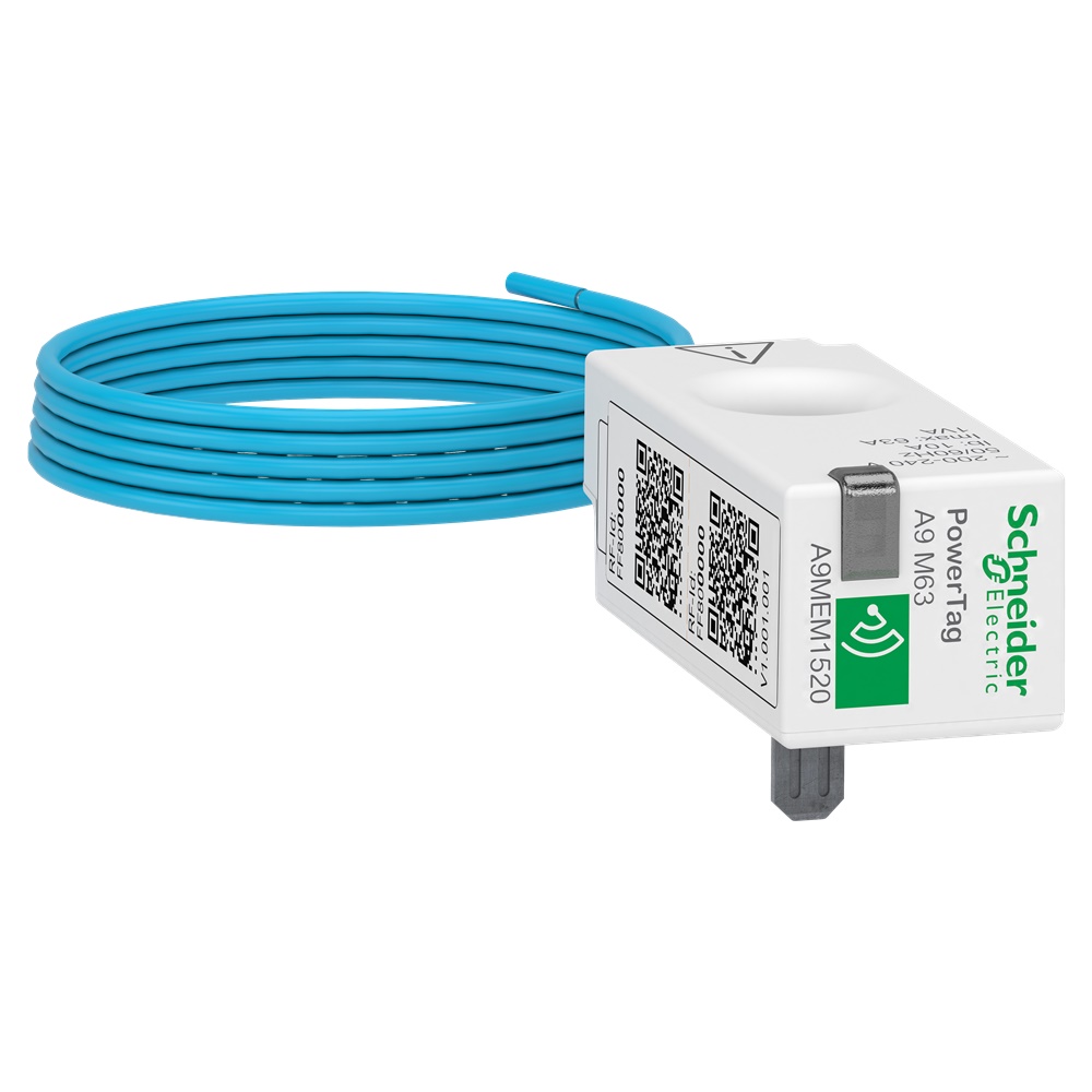 Sensore wireless PowerTag Energy 63A 1P monitoraggio energia Acti9 Multi9 monte e valle