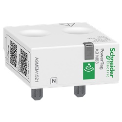 Sensore wireless PowerTag Energy 63A 1P+N monitoraggio energia Acti9 montaggio superiore