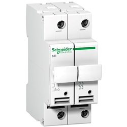 Base portafusibile isolabile 2P 10,3x38 mm 500 V per applicazioni industriali e terziarie