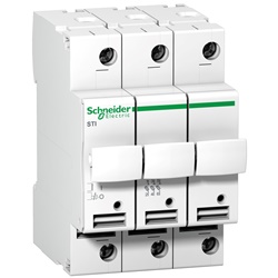 Base portafusibile isolabile 3P 10,3x38 mm 500 Vca per applicazioni industriali e terziarie