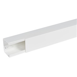 Canale portacavi DLP 90x80mm 2m con coperchio bianco RAL 9010 per gestione cavi