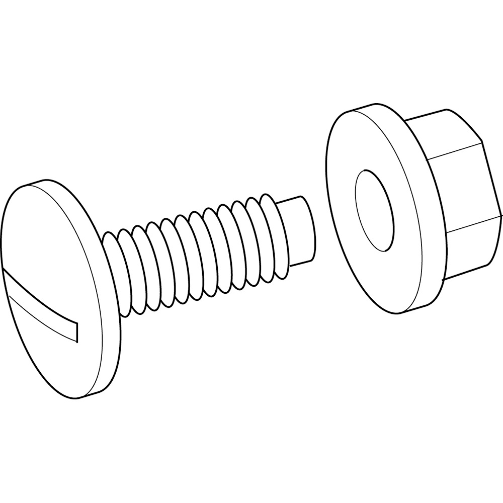 PASSERELLA PVC-BULLONERIA M8X20 PVC