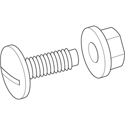 PASSERELLA PVC-BULLONERIA M8X20 PVC
