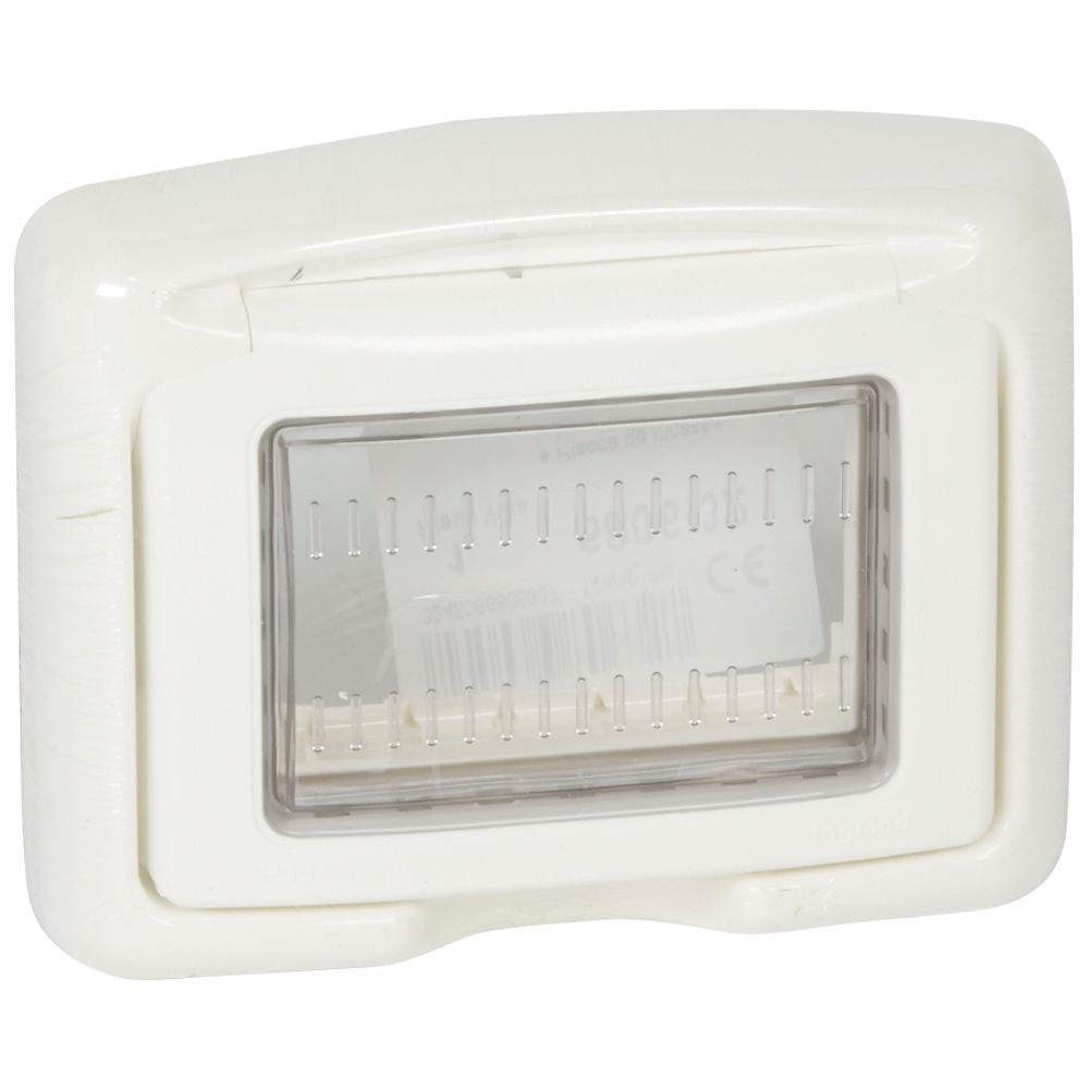 PLEXO VELA - PLACCA IP55 3M BIANCA
