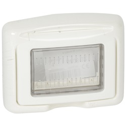 PLEXO VELA - PLACCA IP55 3M BIANCA
