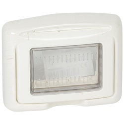 PLEXO VELA - PLACCA IP55 3M BIANCA
