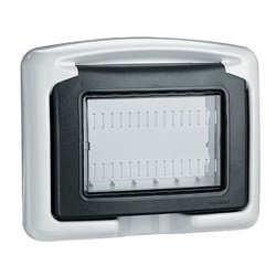PLEXO VELA - PLACCA IP55 3M GRIGIA