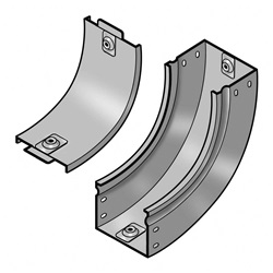 Curva in salita a 90 completa di coperchio 100x75 mm Z P31 