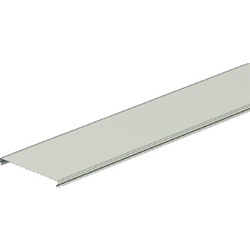 Coperchio liscio acciaio smaltato 50 mm lunghezza 3 m per canali e passerelle