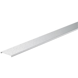 Coperchio liscio zincato acciaio 50 mm lunghezza 3 m per canali passerelle altezza 50-100 mm