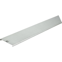 Coperchio liscio zincato 150 mm lunghezza 3 m per canali e passerelle altezza 50-100 mm