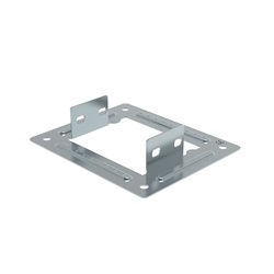 Flangia attacco a quadro 150x75 mm acciaio zincato sendzimir con bulloneria