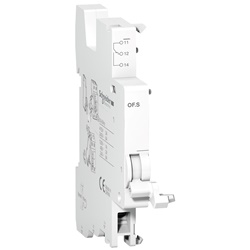 Contatto aperto-chiuso Acti9 OF.S per ausiliario RCCB indicazione posizione apertura chiusura remoto bianco 9mm