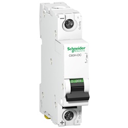 Interruttore magnetotermico DC 1P C60H-DC 10A protezione cortocircuiti e sovraccarichi controllo industriale automazioni energia rinnovabile