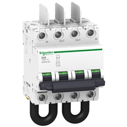 Sezionatore bassa tensione SW60-DC 2P 50A 1000VDC per impianti fotovoltaici montaggio su guida DIN