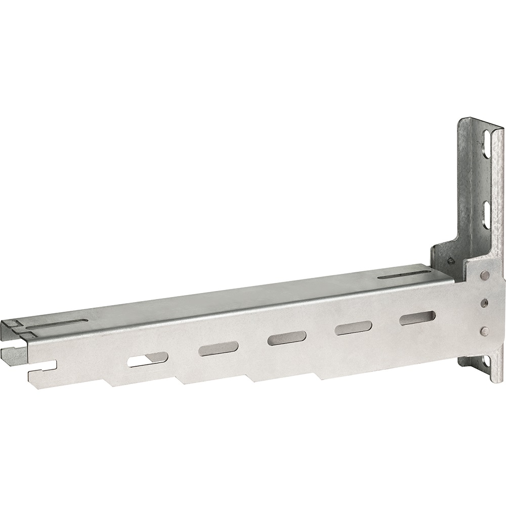 Supporto mensola G4 lunghezza 150 mm acciaio zincato per canali chiusi e passerelle forate