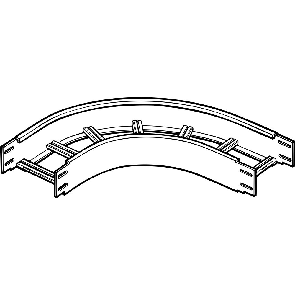 GLO4-CURVA PIANA 90 R450 L400ZC
