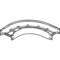 GLO4-CURVA PIANA 90 R450 L400ZC