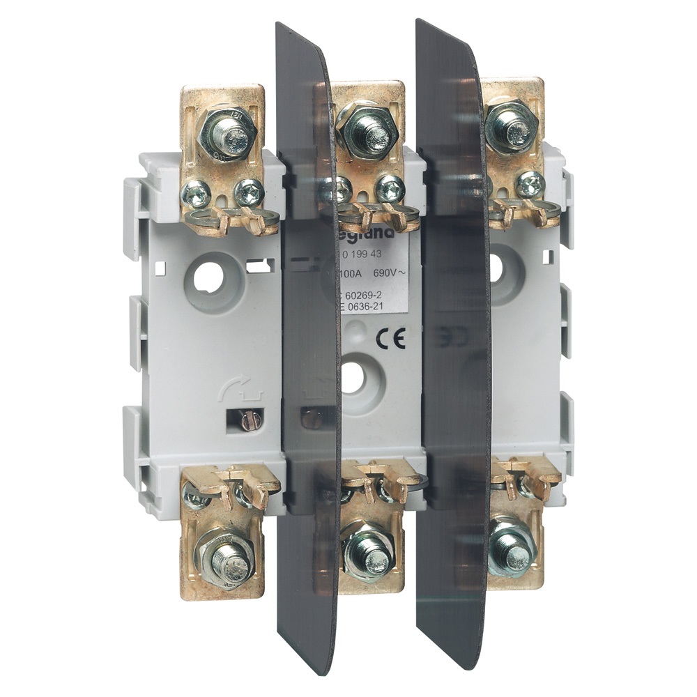 BASE C/CTX T000/T00 3P 100A VIS/RAI